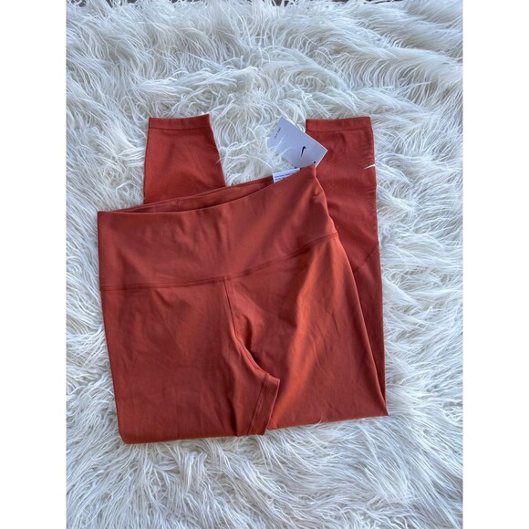 Nike One Dri-Fit Leggings Burnt Sunrise Size Large - Picture 1 of 9